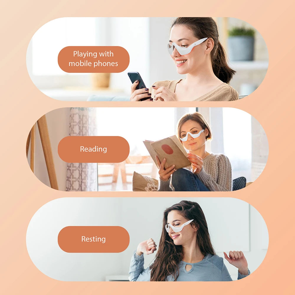 Masajeador de Ojos 3D — Alivia la Fatiga y Reduce la Apariencia de Ojeras