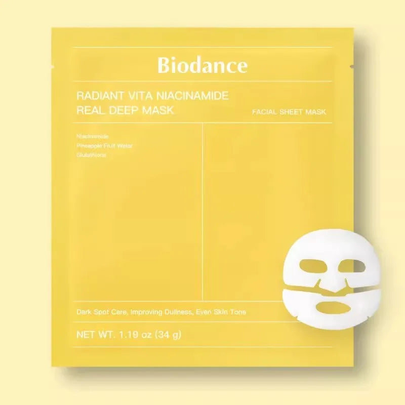 Mascarilla Facial de Colágeno Biodance, Hidratación y Humectación Altamente Efectivas, Mejora la Elasticidad de la Piel, Calmante e Iluminadora, Coreana