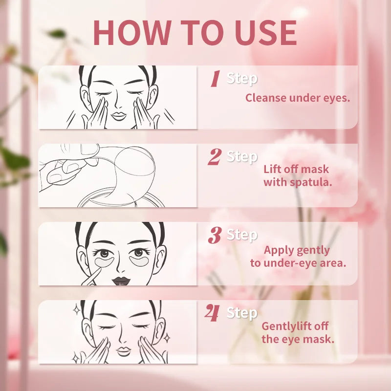 Mascarilla PDRN Rosa para Ojos — Antiojeras con Colágeno