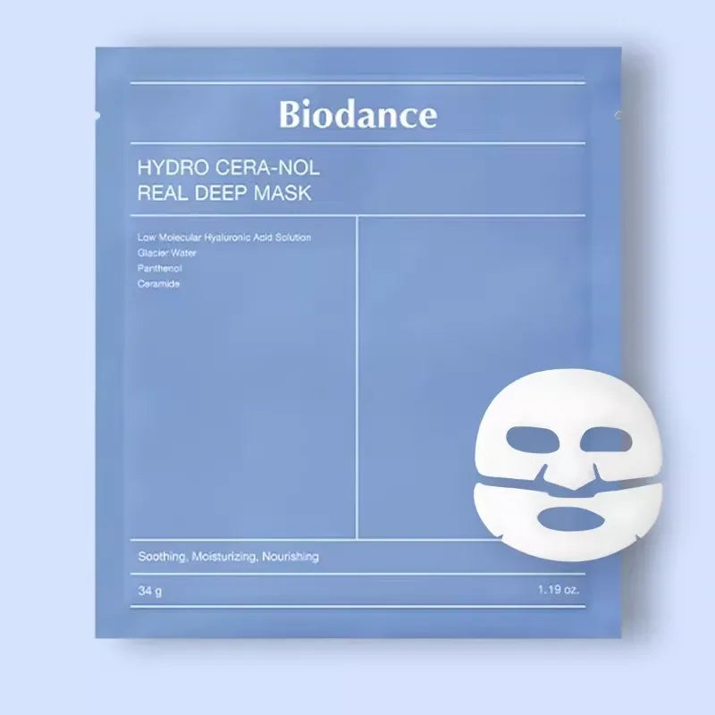 Mascarilla Facial de Colágeno Biodance, Hidratación y Humectación Altamente Efectivas, Mejora la Elasticidad de la Piel, Calmante e Iluminadora, Coreana