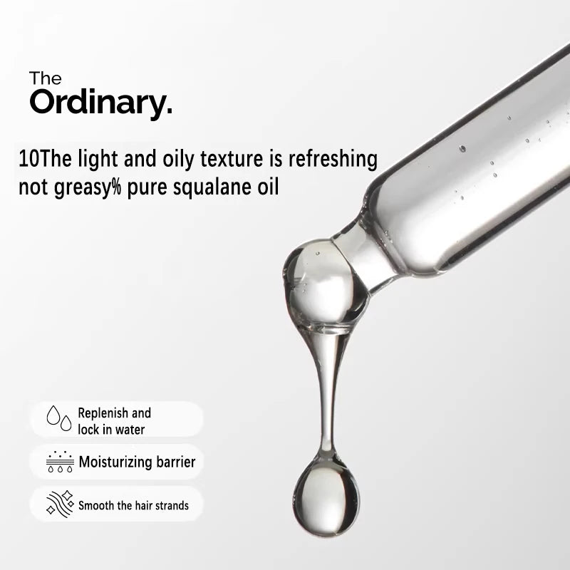 Esqualano 100% diseñado por plantas para la hidratación de la piel y el cabello Suero facial 30 ml puede prevenir la pérdida de factores de hidratación + HA 100 ml
