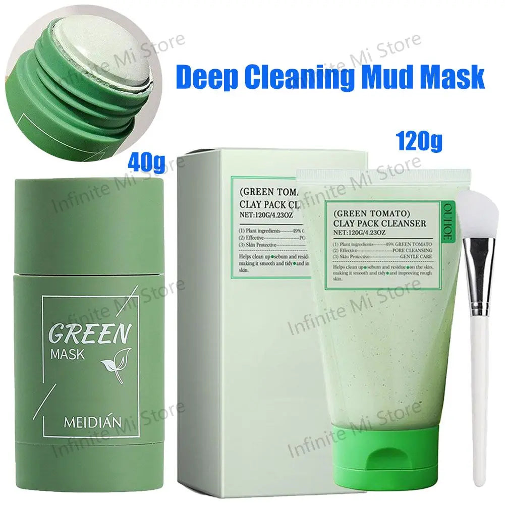 Mascarilla de Barro de Tomate Verde — Minimiza Poros y Controla Grasa