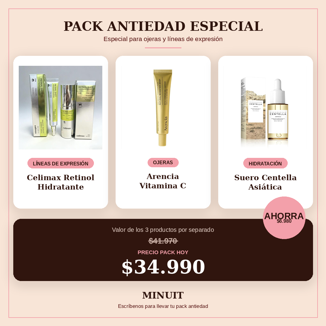 Tu Rutina Completa - Pack Celimax + Arencia + Centella