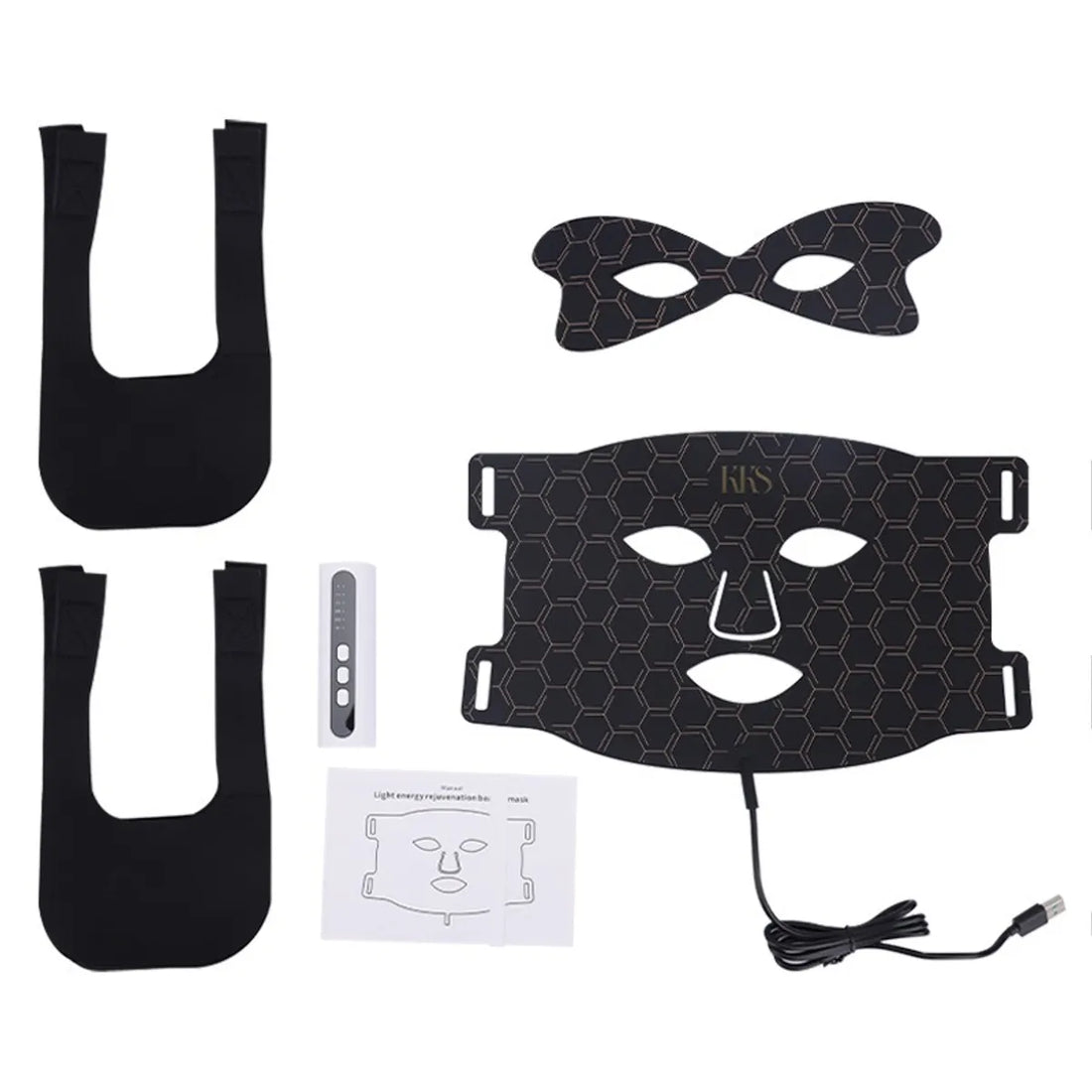 Mascarilla LED Facial - Luz Roja, Azul e Infrarroja