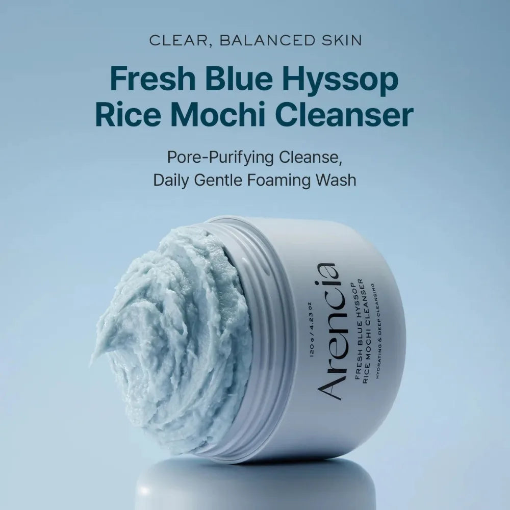 Arencia Limpiador Facial Rice Mochi — Espuma de Arroz Coreana