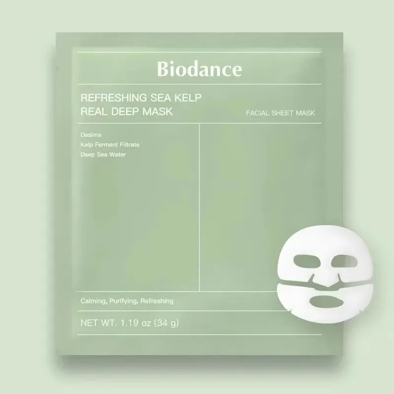 Mascarilla Facial de Colágeno Biodance, Hidratación y Humectación Altamente Efectivas, Mejora la Elasticidad de la Piel, Calmante e Iluminadora, Coreana