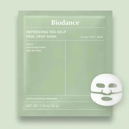 Mascarilla Facial de Colágeno Biodance, Hidratación y Humectación Altamente Efectivas, Mejora la Elasticidad de la Piel, Calmante e Iluminadora, Coreana