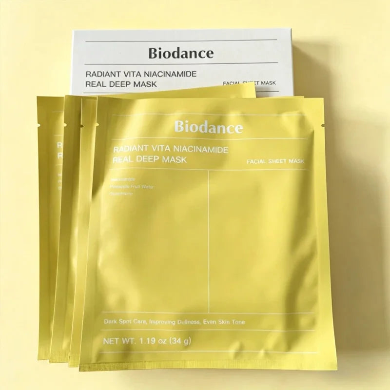 Mascarilla Facial de Colágeno Biodance, Hidratación y Humectación Altamente Efectivas, Mejora la Elasticidad de la Piel, Calmante e Iluminadora, Coreana