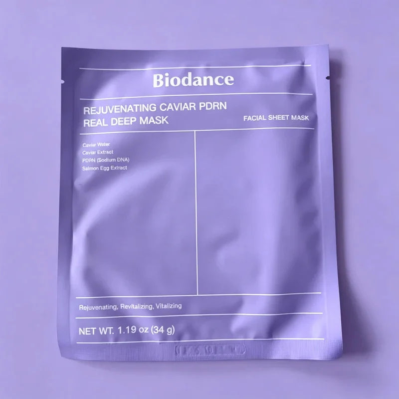 Mascarilla Facial de Colágeno Biodance, Hidratación y Humectación Altamente Efectivas, Mejora la Elasticidad de la Piel, Calmante e Iluminadora, Coreana