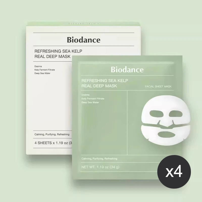 Mascarilla Facial de Colágeno Biodance, Hidratación y Humectación Altamente Efectivas, Mejora la Elasticidad de la Piel, Calmante e Iluminadora, Coreana
