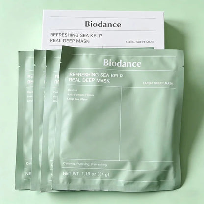 Mascarilla Facial de Colágeno Biodance, Hidratación y Humectación Altamente Efectivas, Mejora la Elasticidad de la Piel, Calmante e Iluminadora, Coreana