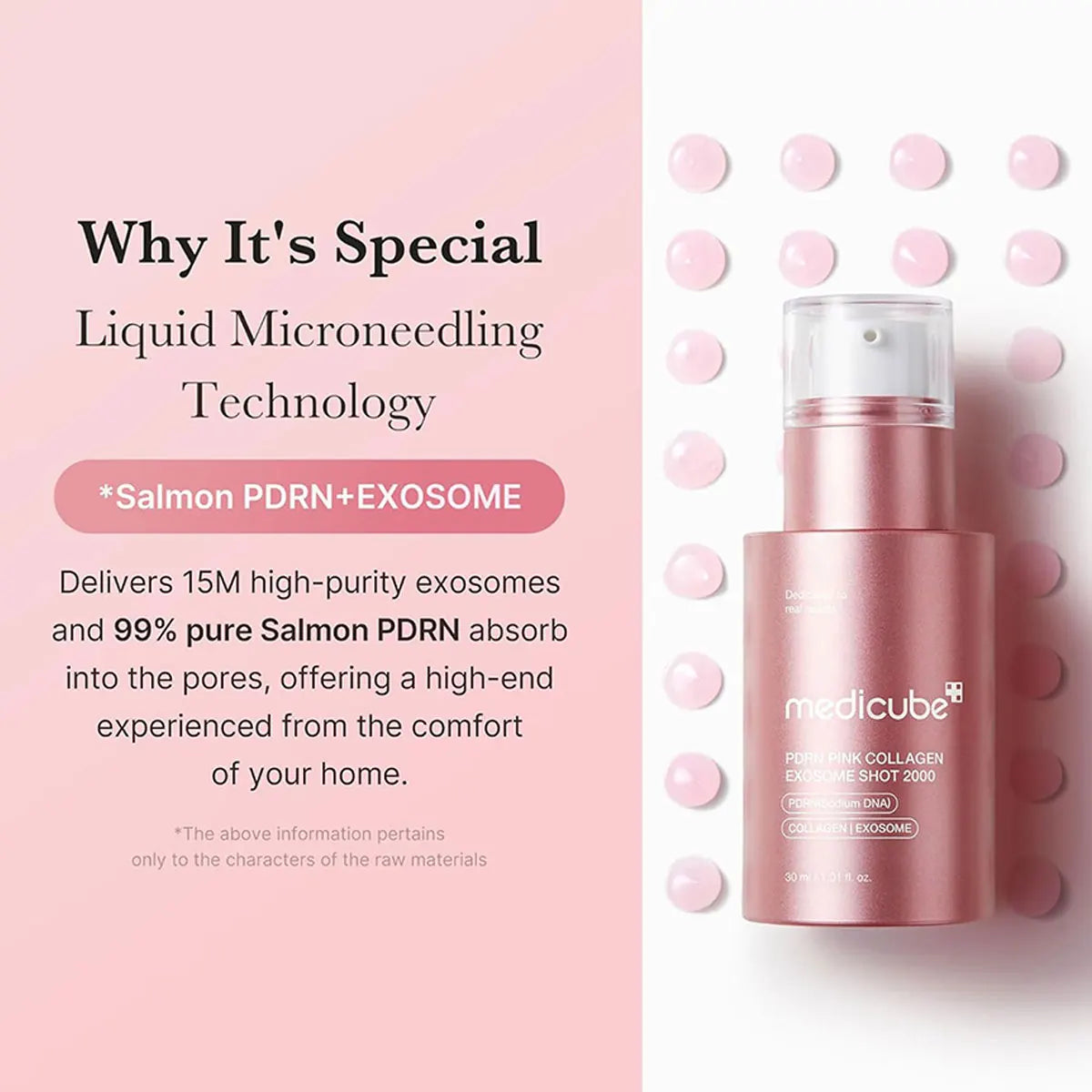 Medicube PDRN Colágeno Rosa Exosome Shot — Luminosidad K-Beauty
