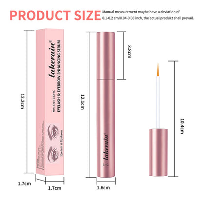 Suero Potenciador de Cejas y Pestañas - Fórmula Hidrogel de Absorción Rápida