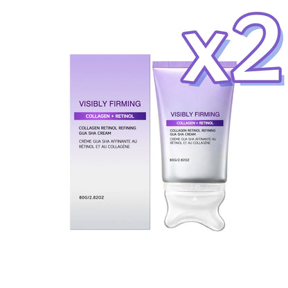 Crema Reafirmante Facial con Espátula Gua Sha