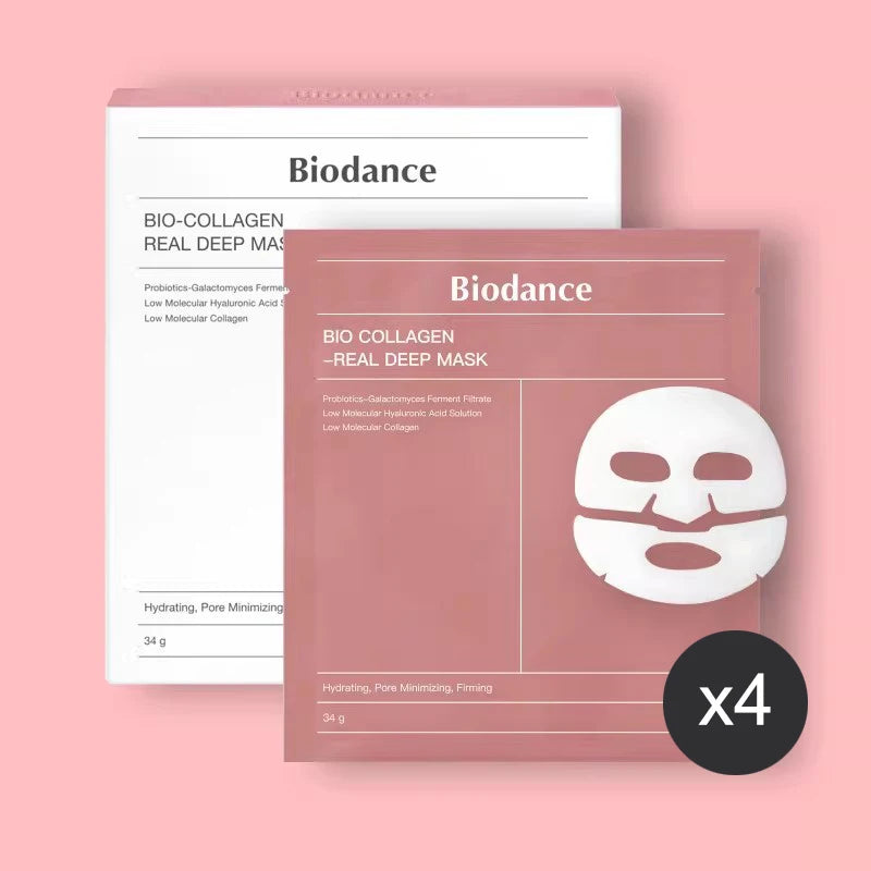 Mascarilla Facial de Colágeno Biodance, Hidratación y Humectación Altamente Efectivas, Mejora la Elasticidad de la Piel, Calmante e Iluminadora, Coreana