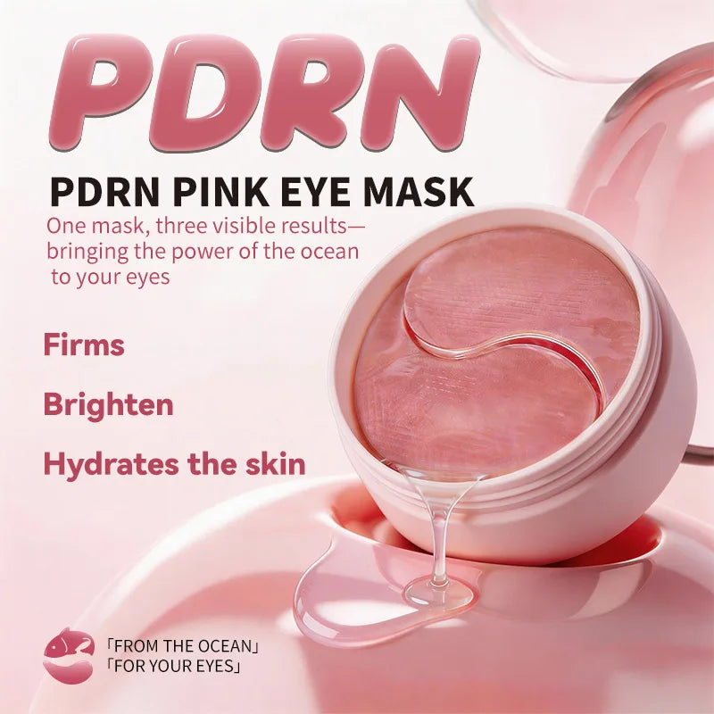 Parches de Ojos PDRN con Colágeno y Cafeína — Antiojeras Coreano