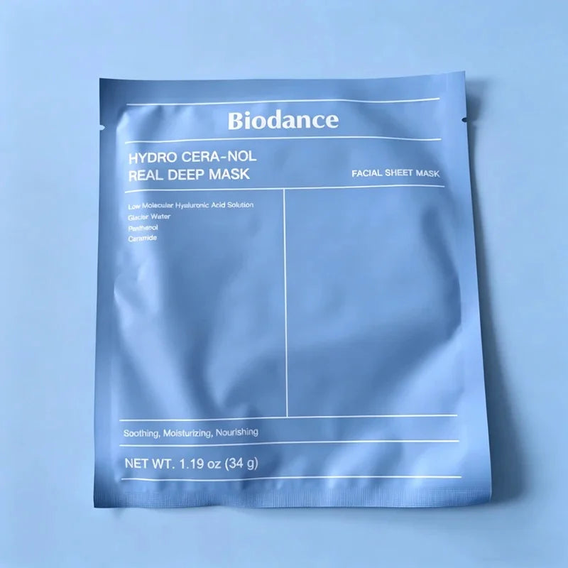 Mascarilla Facial de Colágeno Biodance, Hidratación y Humectación Altamente Efectivas, Mejora la Elasticidad de la Piel, Calmante e Iluminadora, Coreana