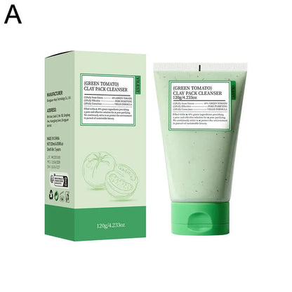 Mascarilla de Barro de Tomate Verde — Minimiza Poros y Controla Grasa