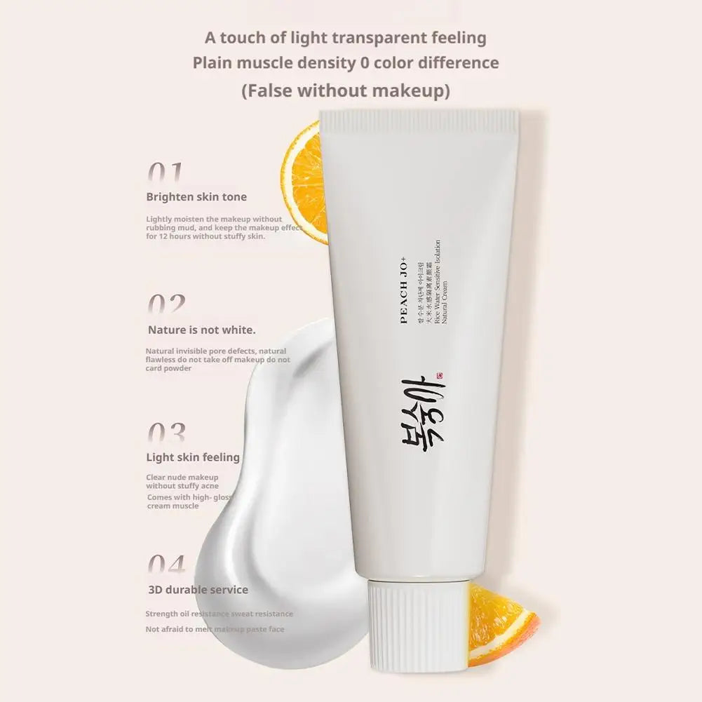 Prebase Hidratante de Arroz SPF50+ — Tono Uniforme y Luminoso
