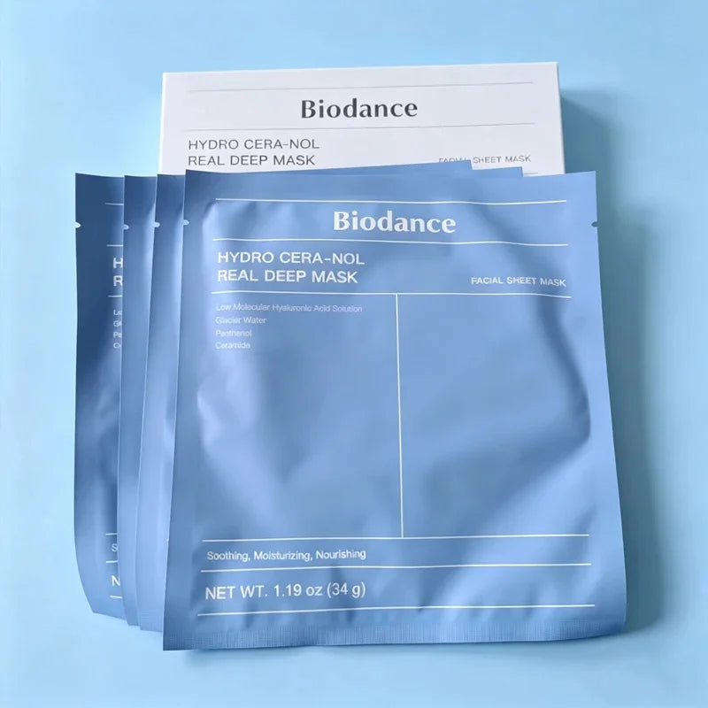 Mascarilla Facial de Colágeno Biodance, Hidratación y Humectación Altamente Efectivas, Mejora la Elasticidad de la Piel, Calmante e Iluminadora, Coreana