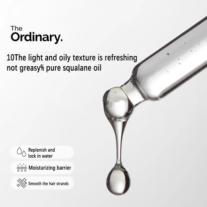 Esqualano 100% diseñado por plantas para la hidratación de la piel y el cabello Suero facial 30 ml puede prevenir la pérdida de factores de hidratación + HA 100 ml