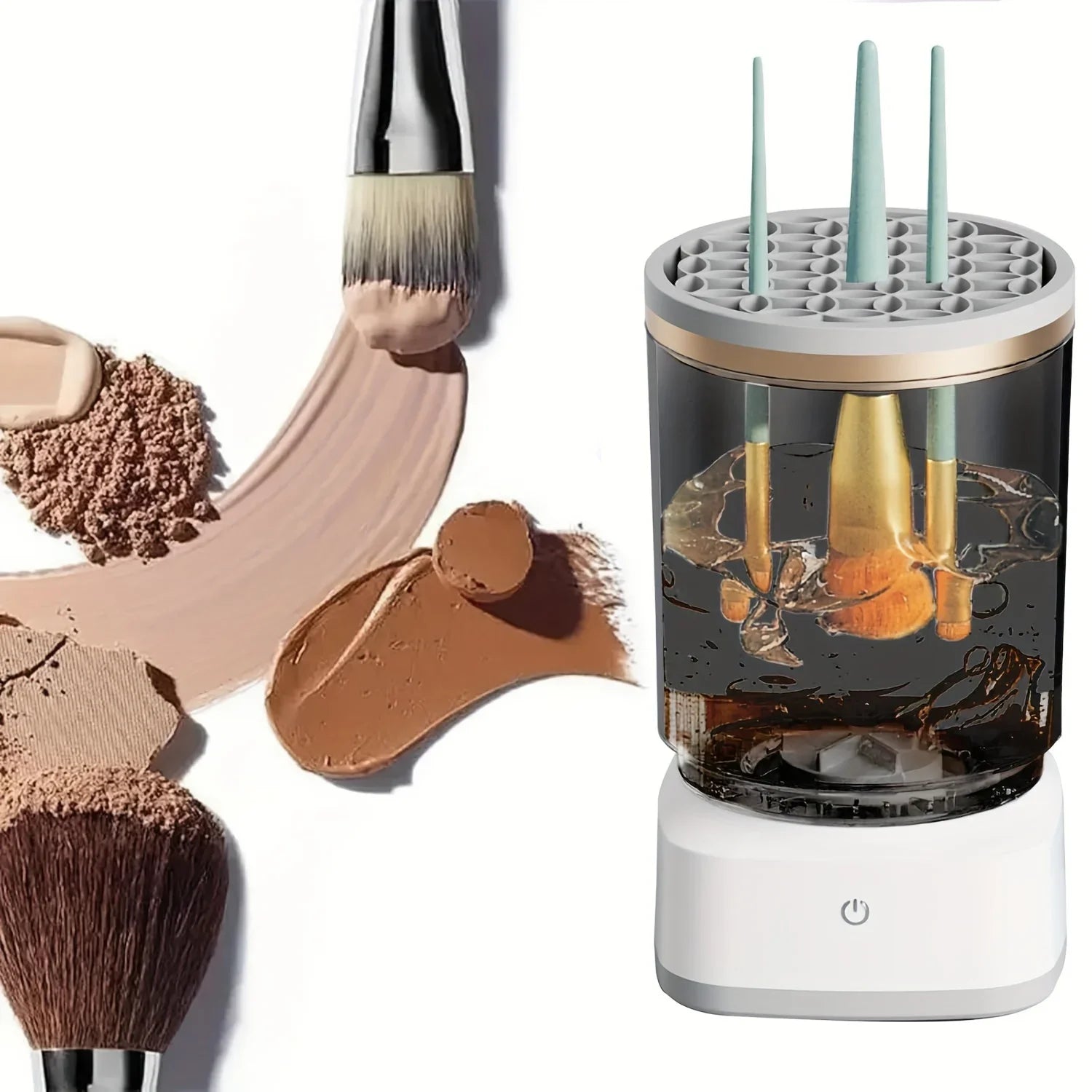 Limpiador Eléctrico de Brochas de Maquillaje