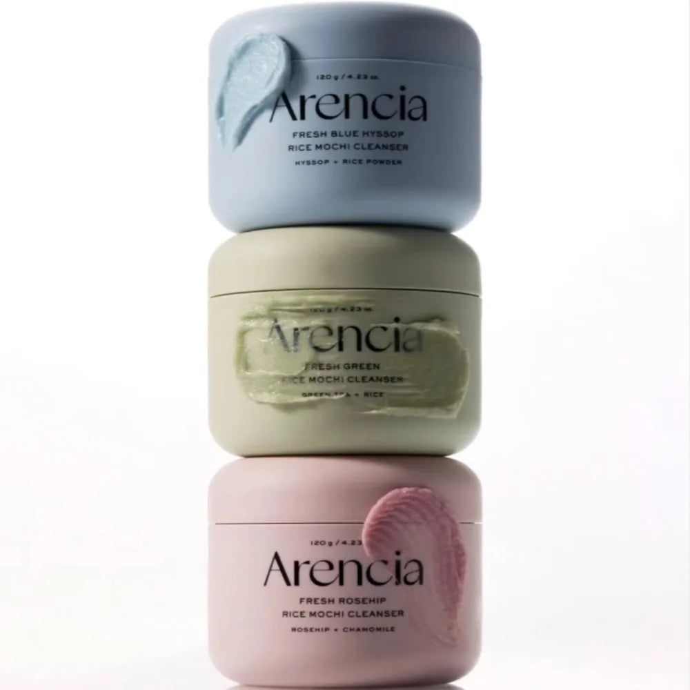 Arencia Limpiador Facial Rice Mochi — Espuma de Arroz Coreana