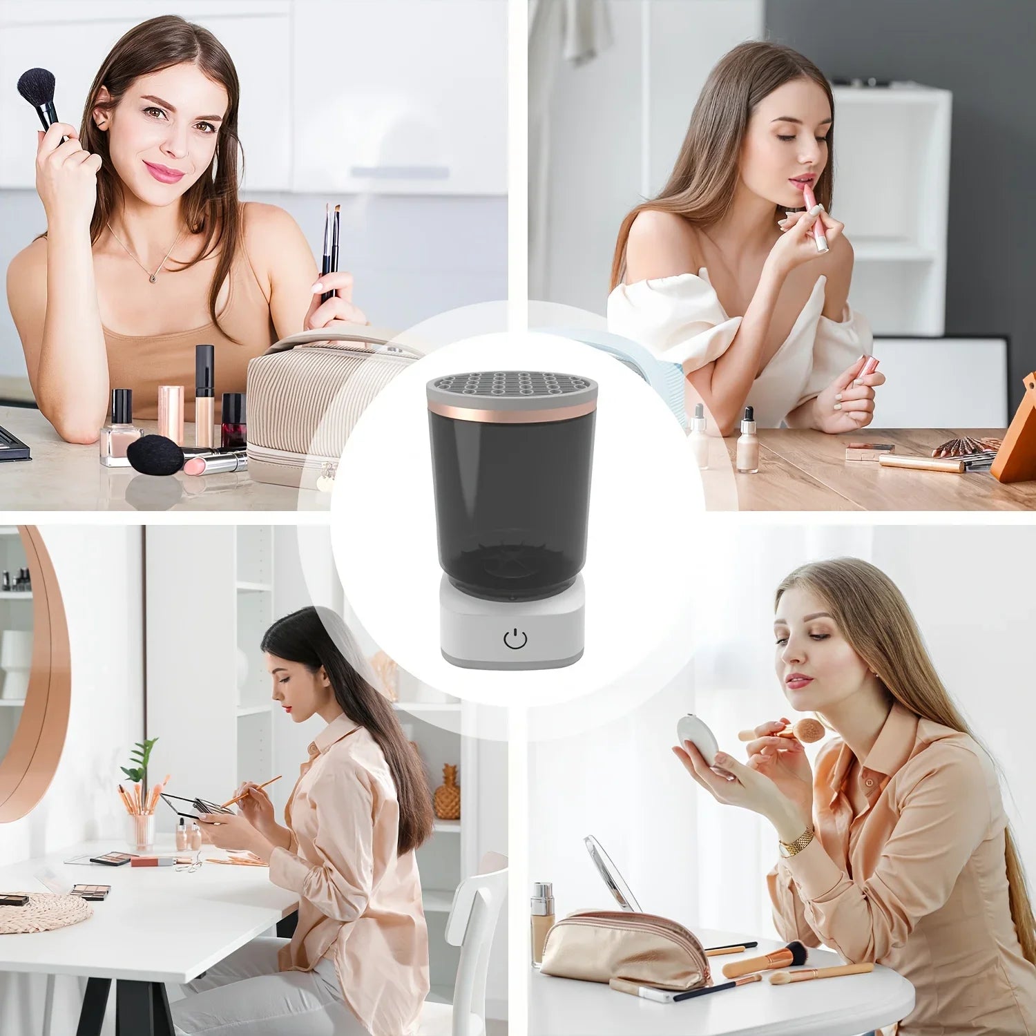 Limpiador Eléctrico de Brochas de Maquillaje