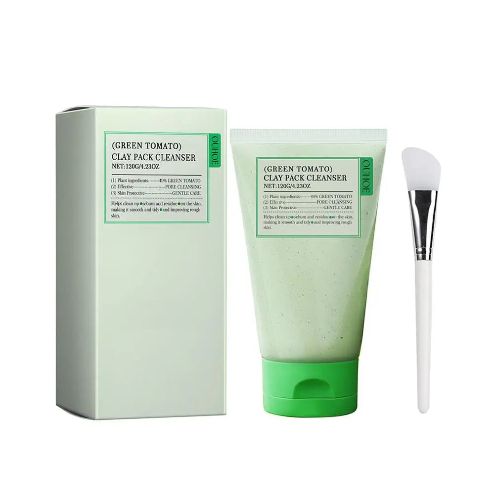 Mascarilla de Barro de Tomate Verde — Minimiza Poros y Controla Grasa