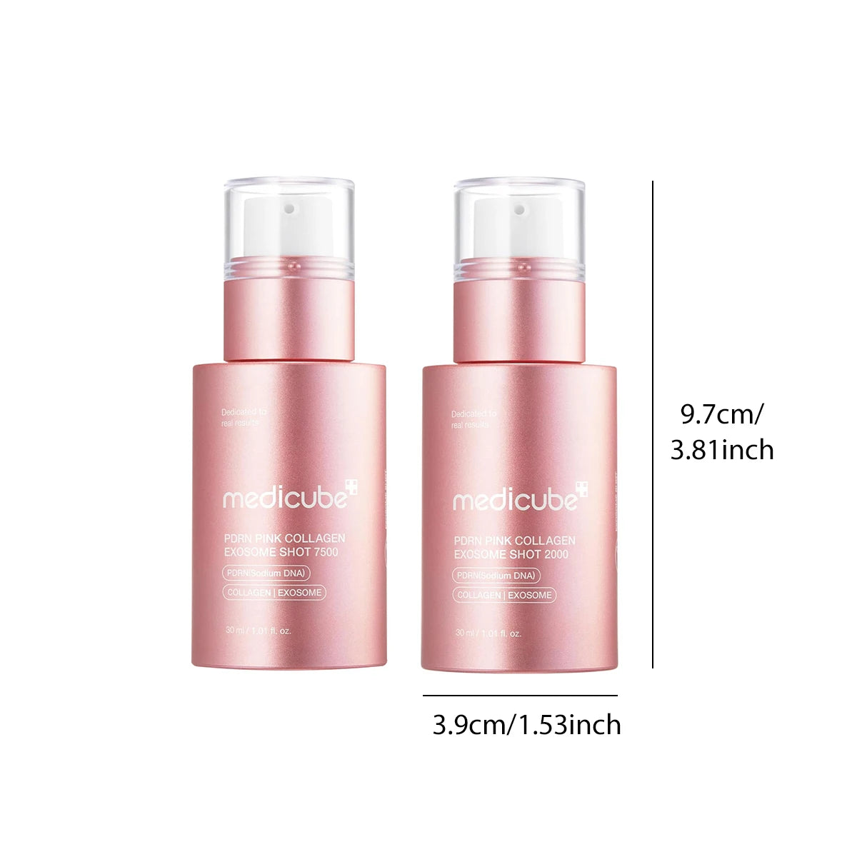 Medicube PDRN Colágeno Rosa Exosome Shot — Luminosidad K-Beauty