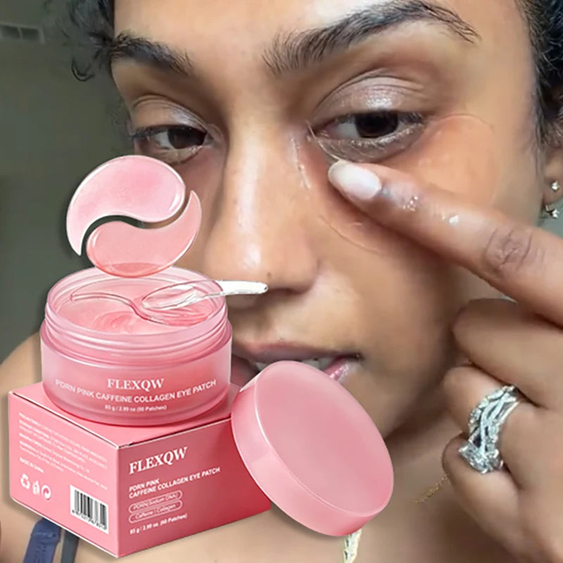 Parches de Ojos PDRN con Colágeno y Cafeína — Antiojeras Coreano