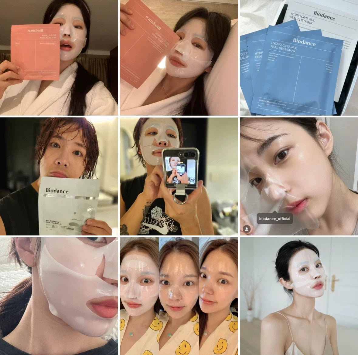 Mascarilla Facial de Colágeno Biodance, Hidratación y Humectación Altamente Efectivas, Mejora la Elasticidad de la Piel, Calmante e Iluminadora, Coreana