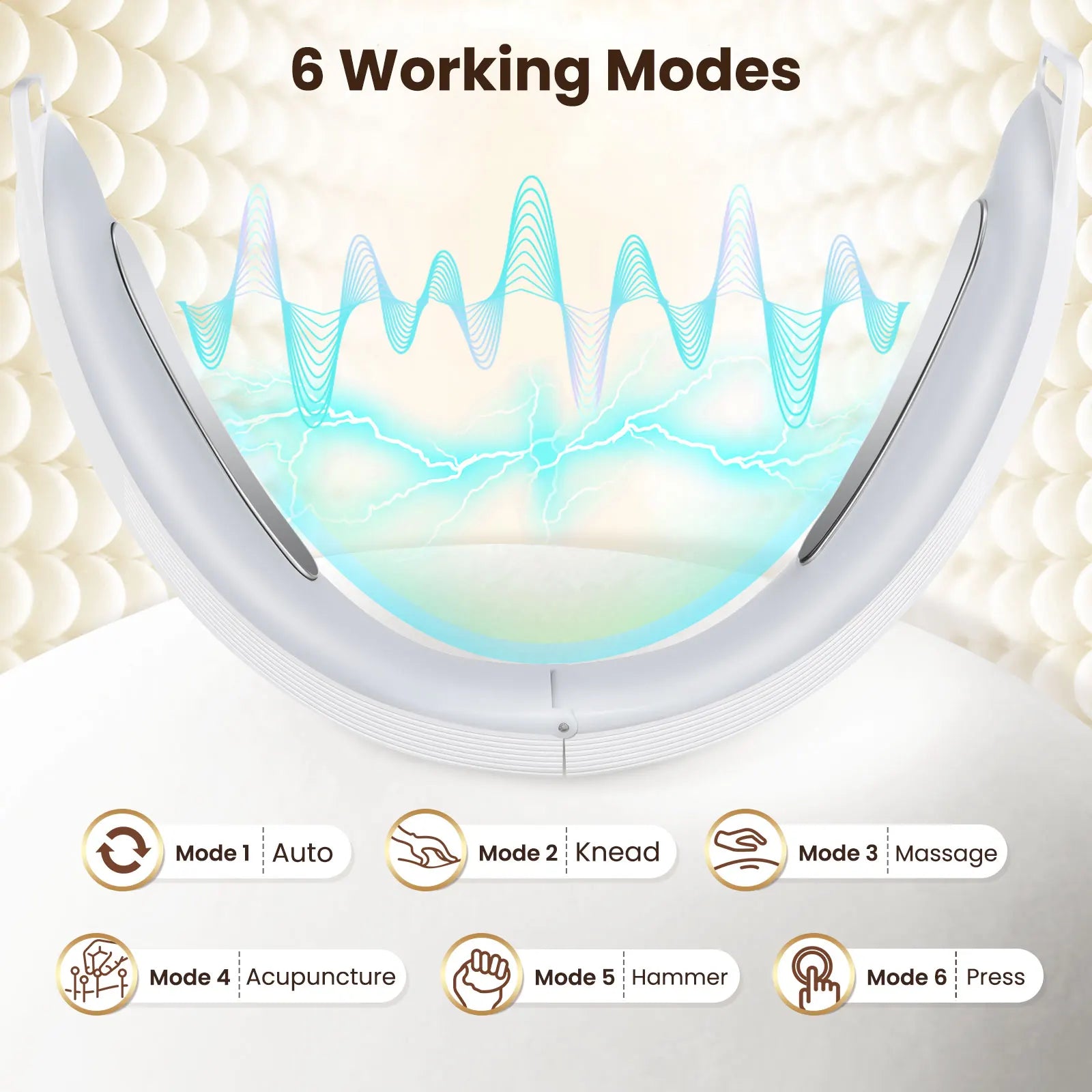 Dispositivo EMS Lifting Facial en V — 6 Modos, 8 Niveles de Microcorriente