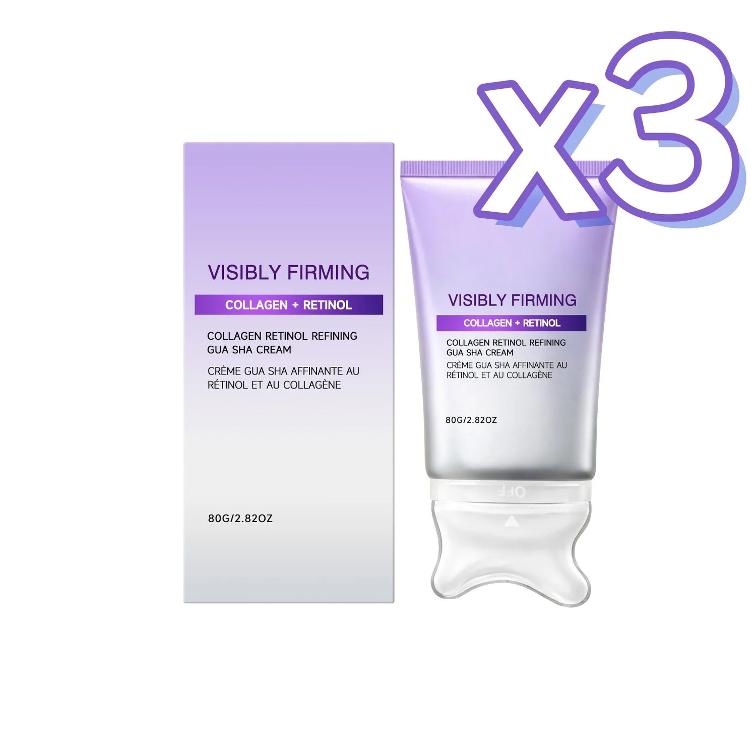 Crema Reafirmante Facial con Espátula Gua Sha