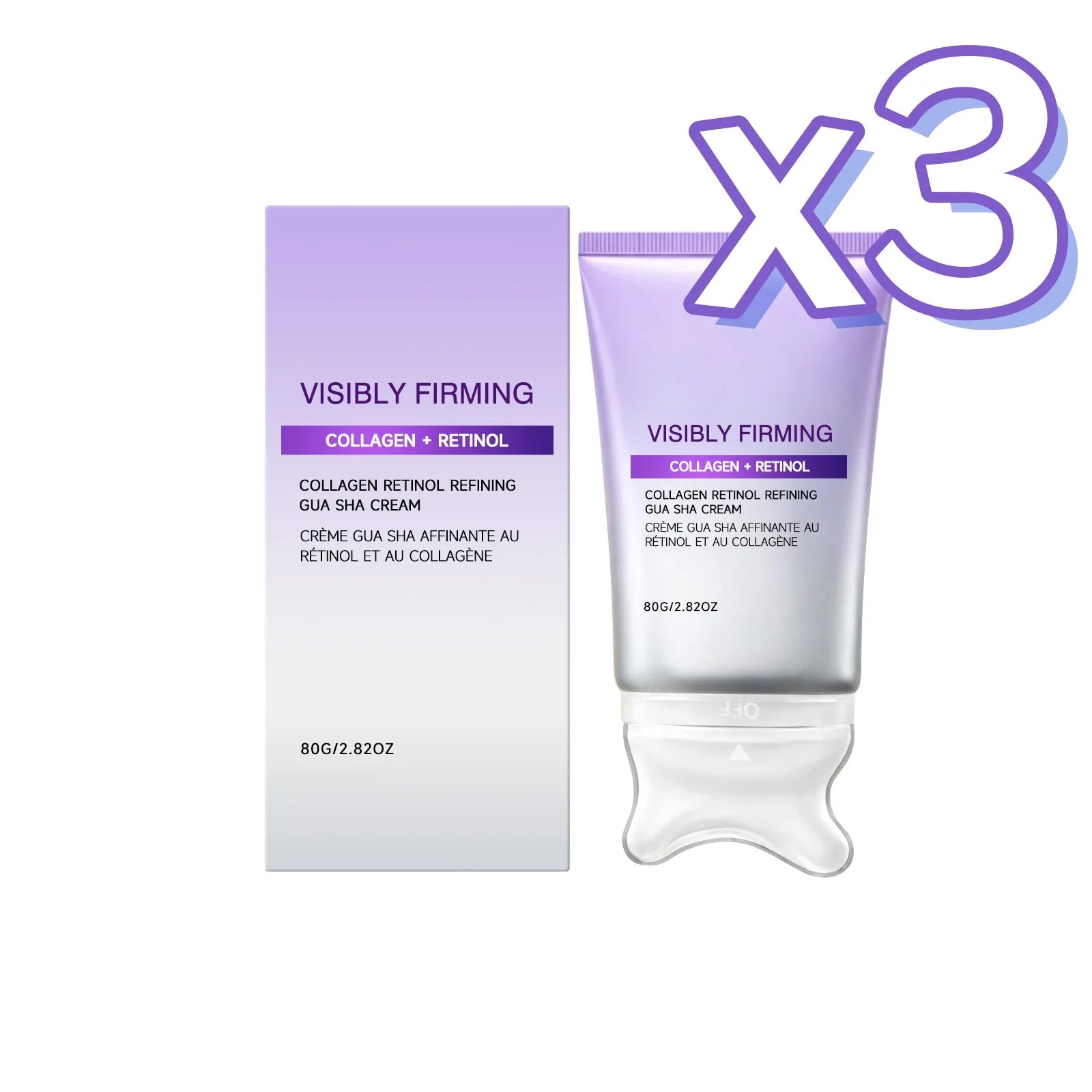 Crema Reafirmante Facial con Espátula Gua Sha
