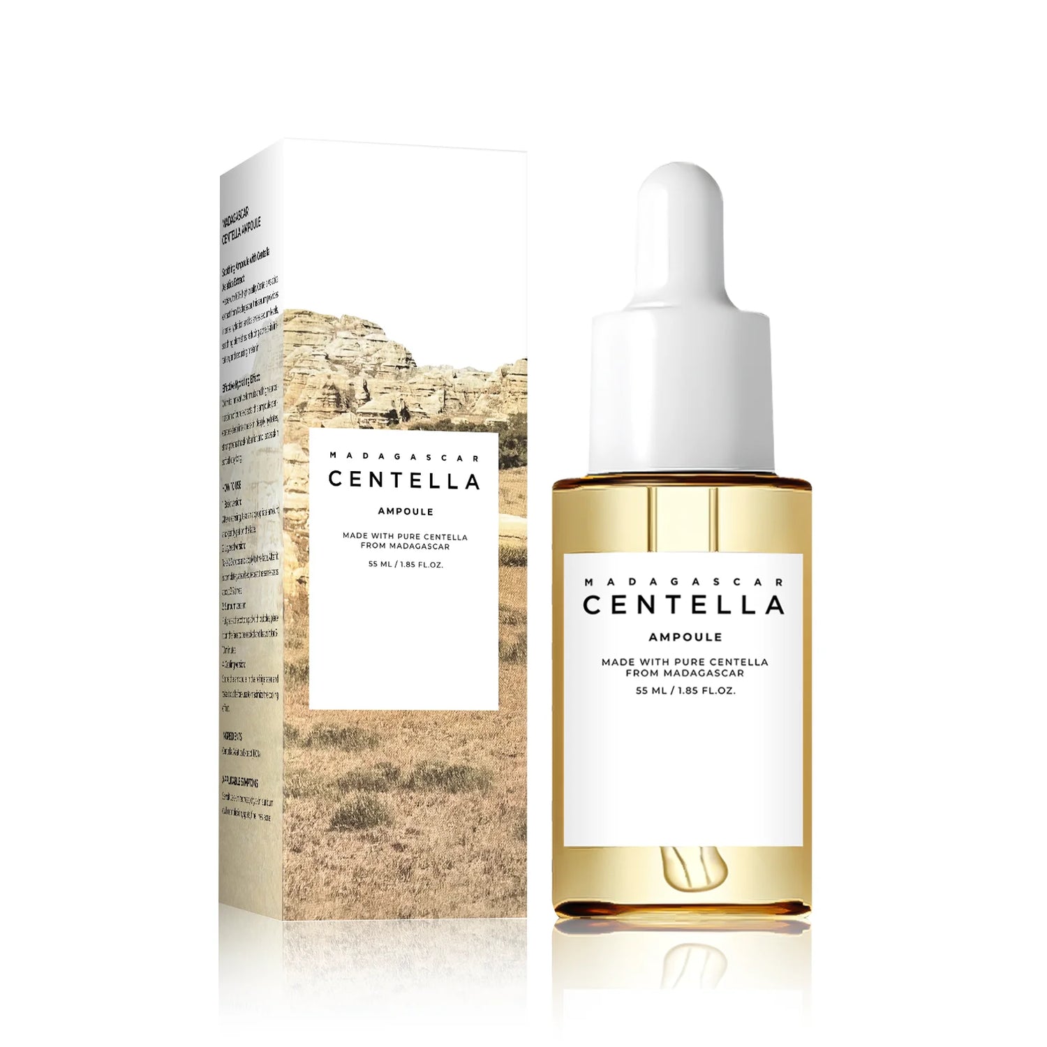 Suero para Piel Sensible 55ml - Fórmula de Centella de Madagascar Calma, Suaviza e Hidrata Profundamente para el Cuidado Diario de la Piel