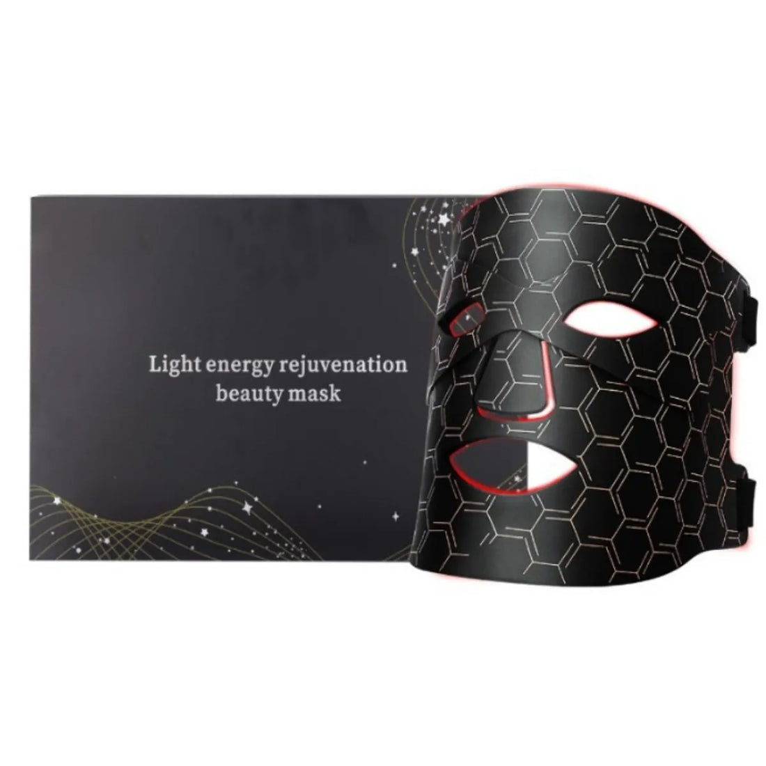 Mascarilla LED Facial - Luz Roja, Azul e Infrarroja